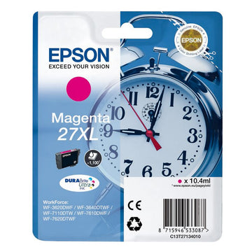 Cartucho de tinta Epson 27XL magenta original.