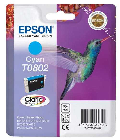 Cartucho de tinta Epson C13T08024011 cian original
