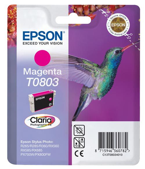 Cartucho de tinta Epson C13T08034011 magenta original