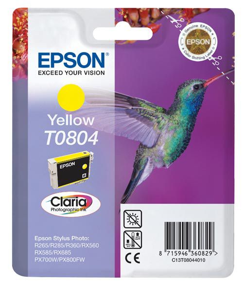 Cartucho de tinta Epson C13T08044011 amarillo original