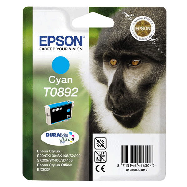 Cartucho de tinta Epson C13T08924011 cian original