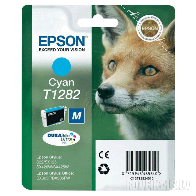 Cartucho de tinta Epson C13T12824012 cian original
