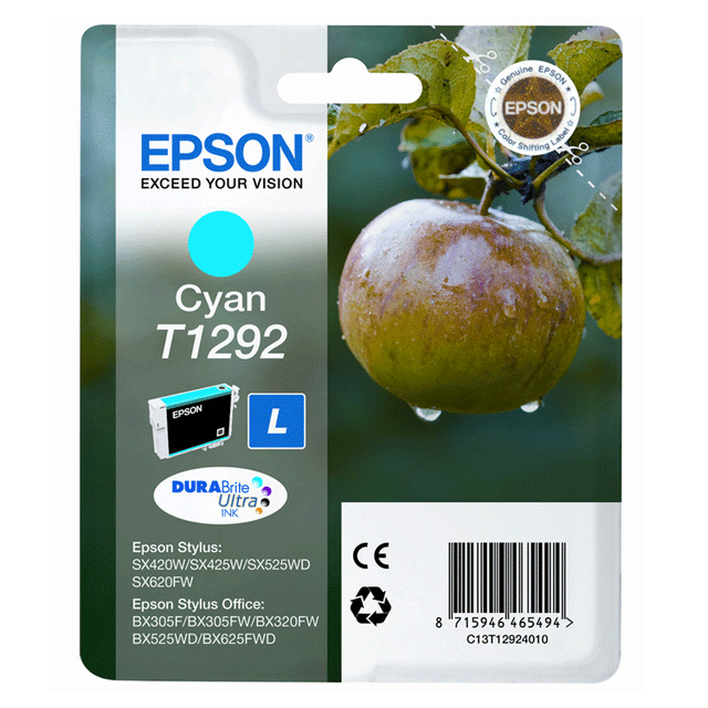 Cartucho de tinta Epson C13T12924012 cian original