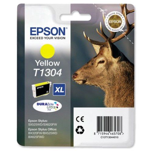 Cartucho de tinta Epson C13T13044012 amarillo original