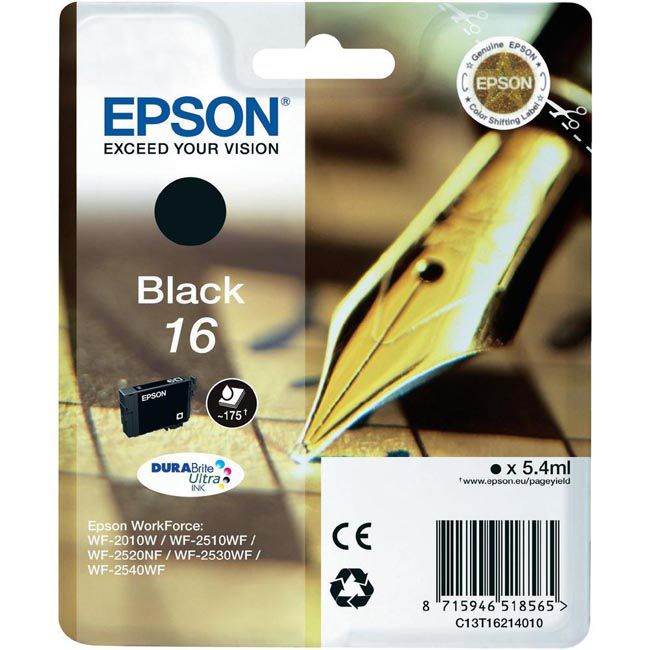 Cartucho de tinta Epson C13T16214022 negro original