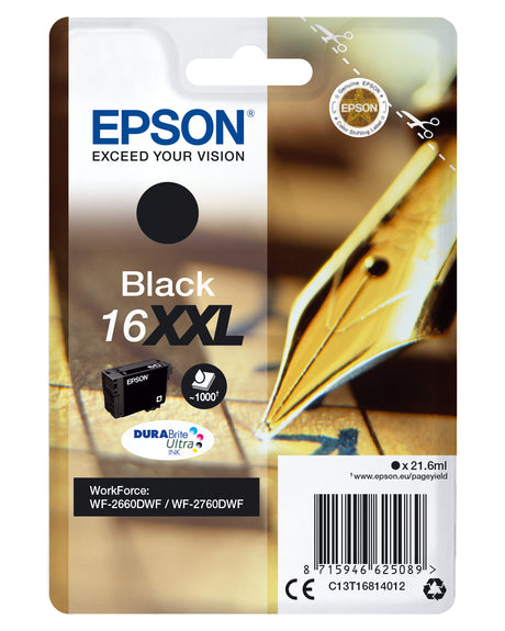 Cartucho de tinta Epson C13T16814022 negro original