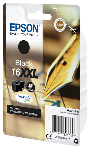 Vista 2 de cartucho de tinta Epson C13T16814022 negro original