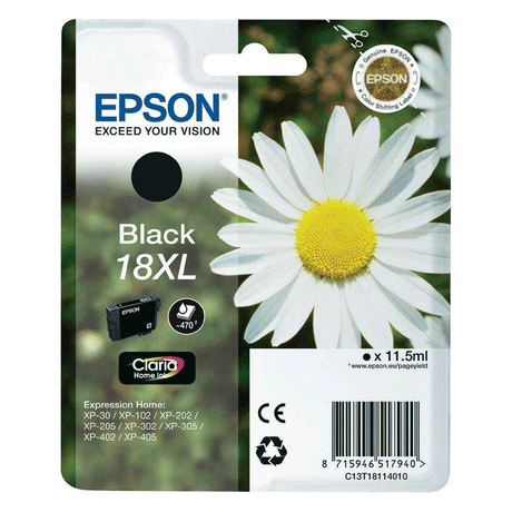Cartucho de tinta Epson C13T18114022 negro original