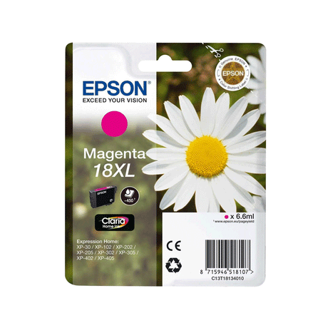 Cartucho de tinta Epson C13T18134022 magenta original