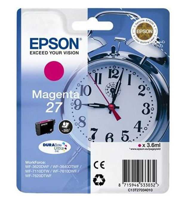 Cartucho de tinta Epson C13T27034012 magenta original