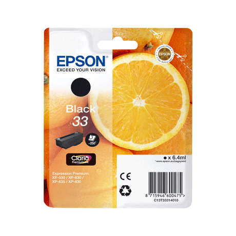 Cartucho de tinta Epson C13T33314022 negro original