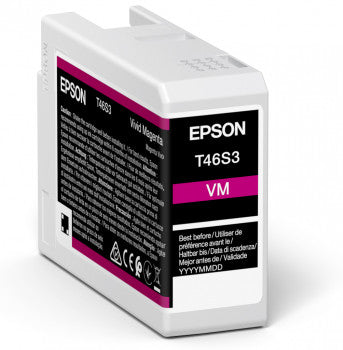 Cartucho de tinta Epson C13T46S300 magenta original.