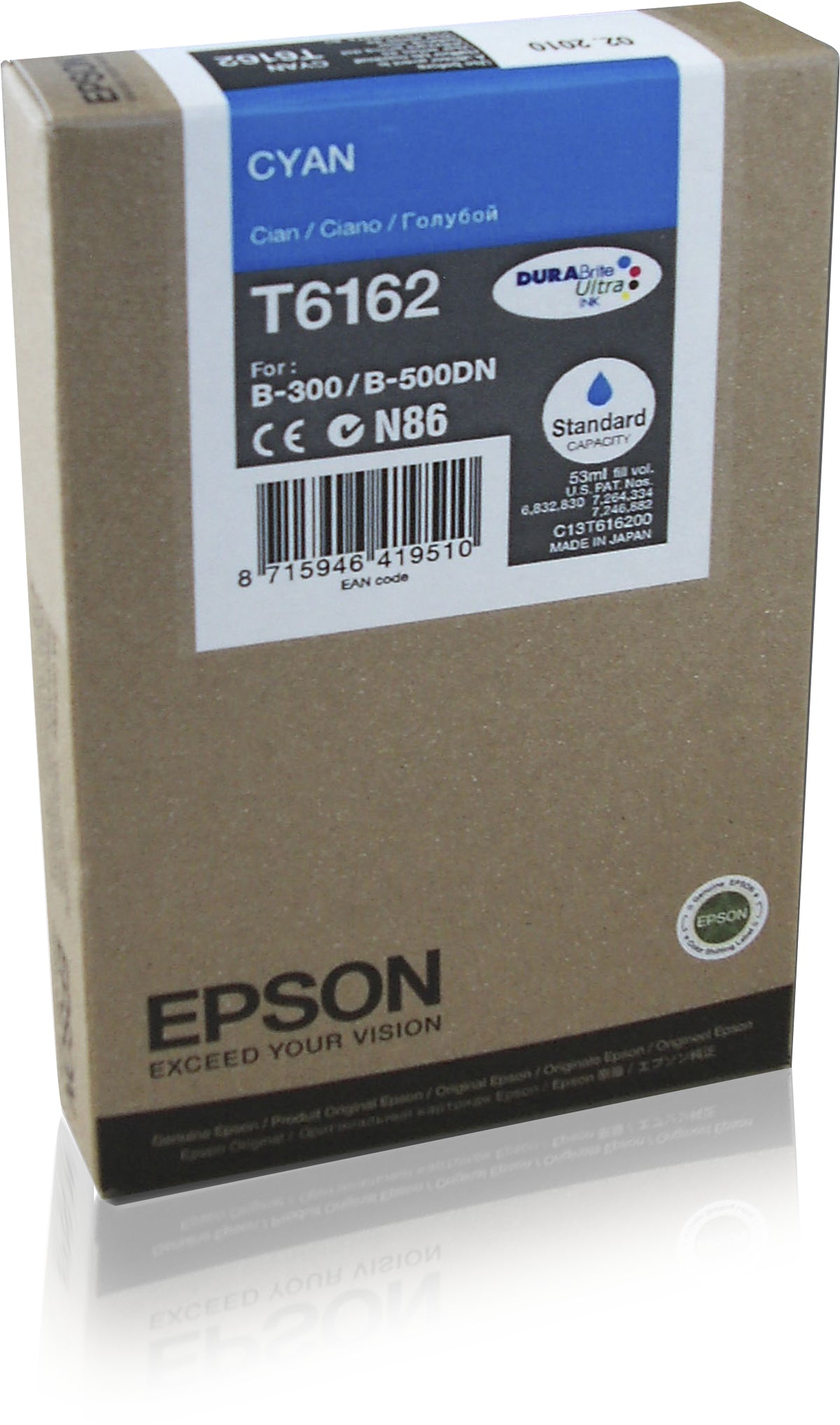 Cartucho de tinta Epson C13T616200 cian original