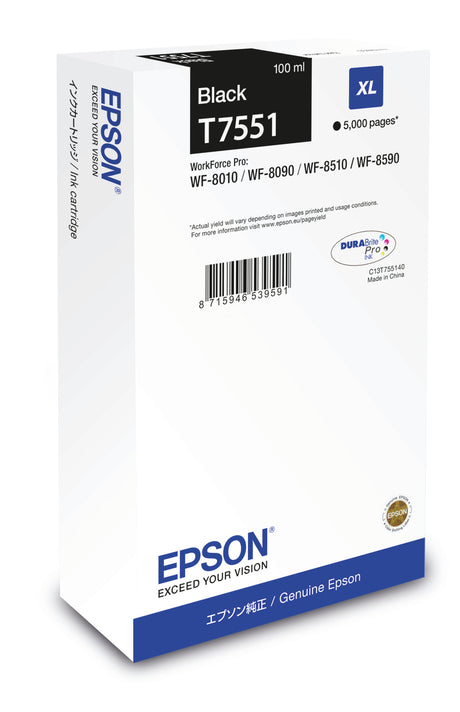 Cartucho de tinta Epson C13T75514N negro original