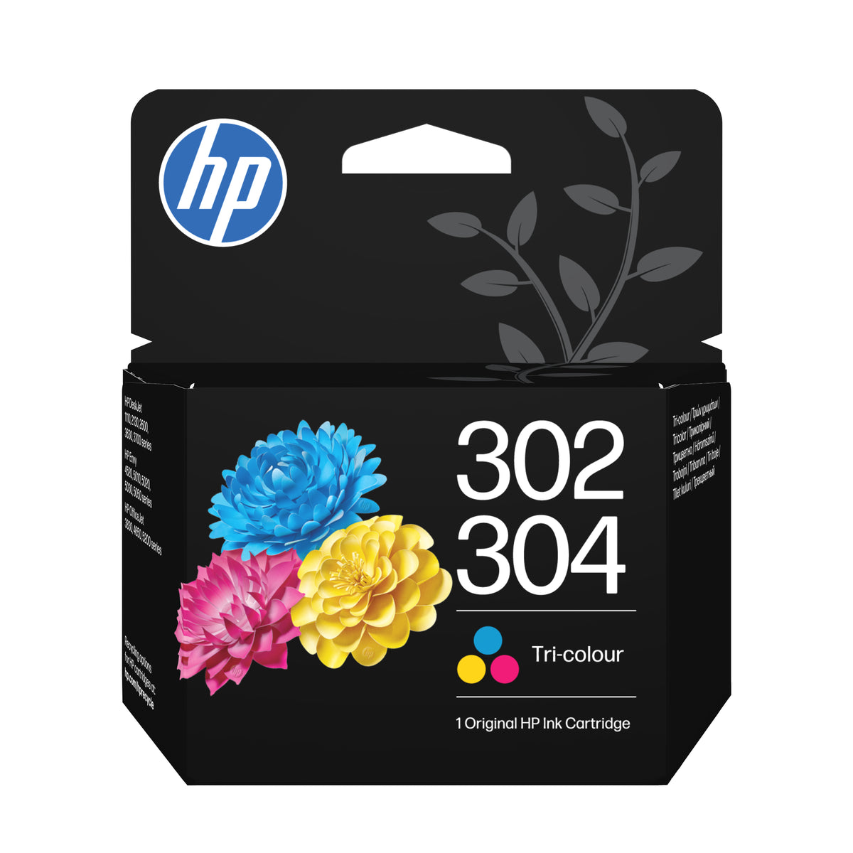 Cartucho de tinta HP 302/304 tricolor original.