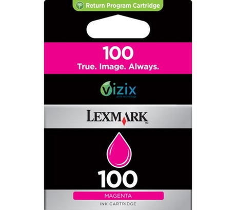 Vista 2 de cartucho de tinta Lexmark 14N0901E magenta original