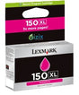 Cartucho de tinta Lexmark 150XL magenta original.