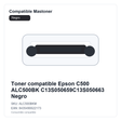 Toner compatible Epson C500 ALC500BK C13S050659C13S050663 Negro