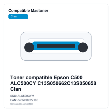 Toner compatible Epson C500 ALC500CY C13S050662C13S050658 Cian