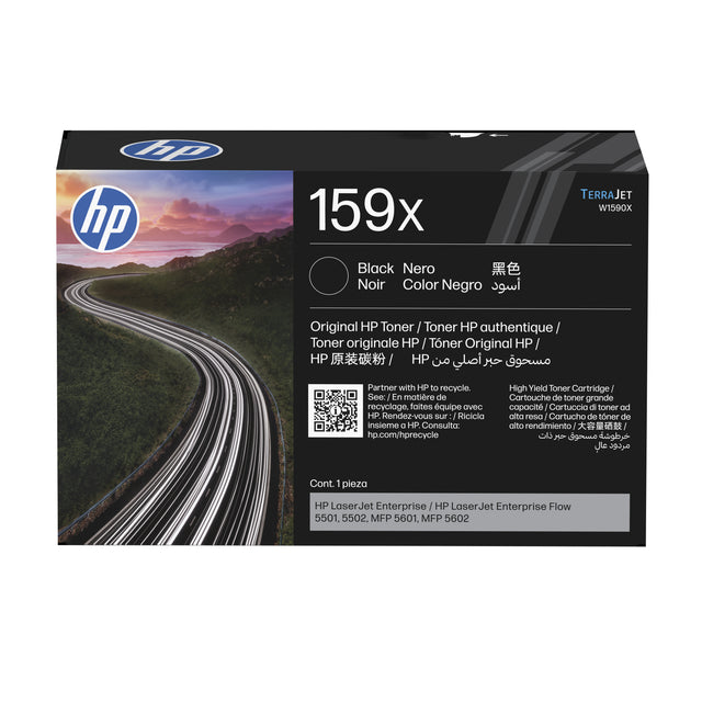 Tóner HP 159X negro original de alta capacidad W1590X
