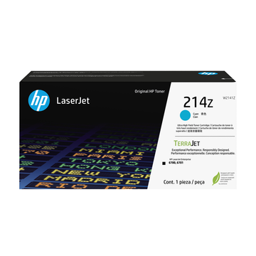 Tóner HP 214Z original cian (W2141Z)
