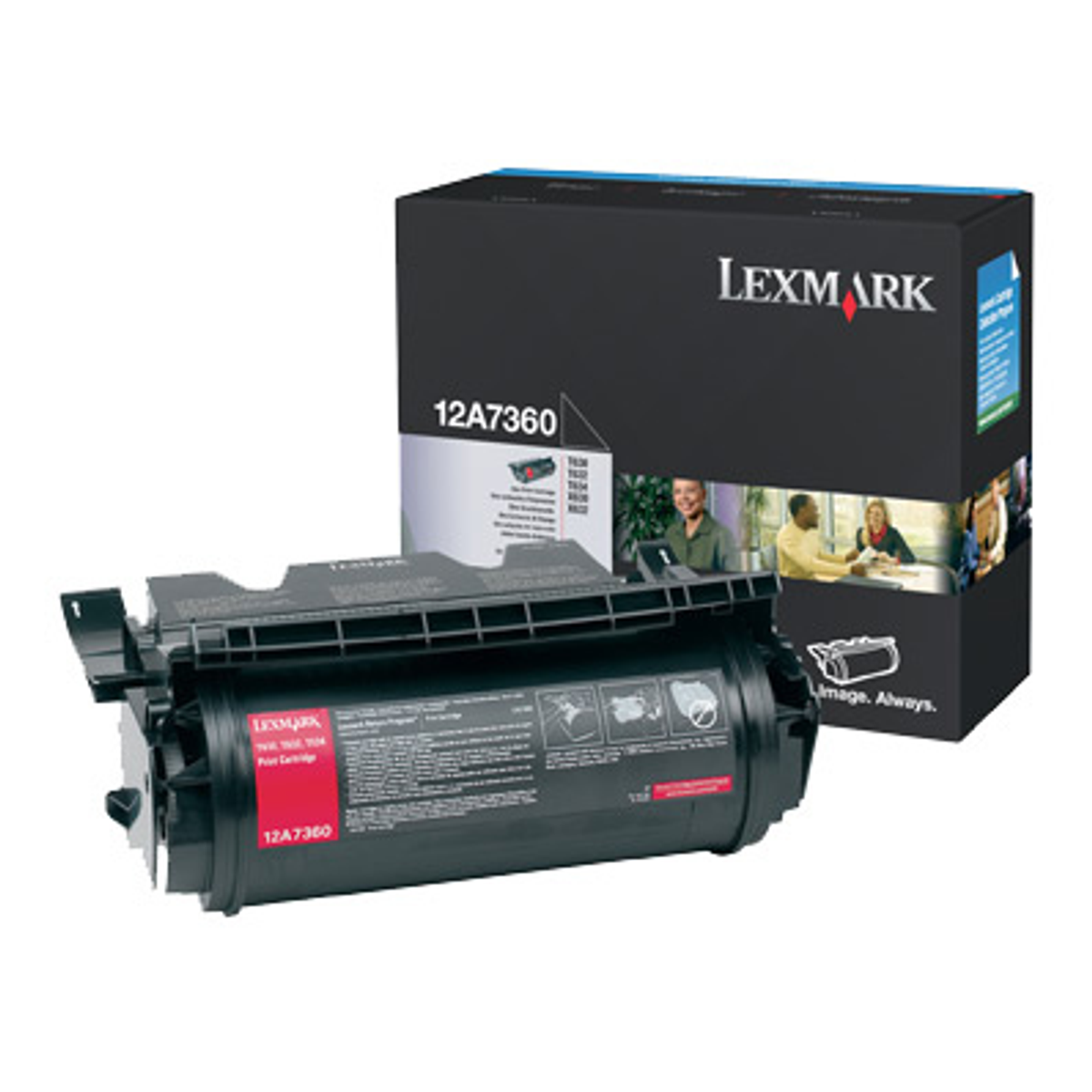 Tóner Lexmark 12A7360 Original Negro
