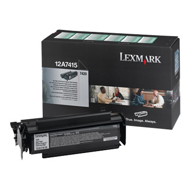 Tóner Lexmark 12A7415 Original Negro
