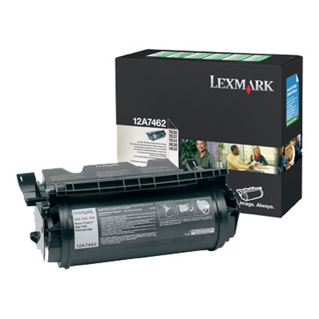 Tóner Lexmark 12A7612 Original Negro