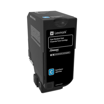 Tóner Lexmark 74C2SC0/74C2SCE Original Cian