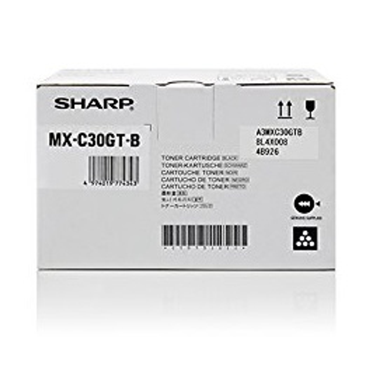 Tóner Sharp MXC30GTB Original Negro