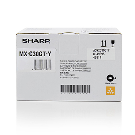 Tóner Sharp MXC30GTY Original Amarillo