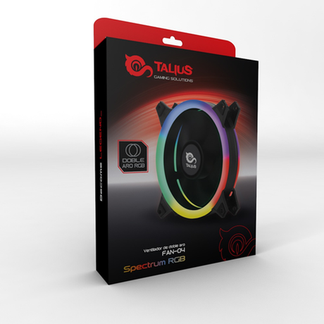 Ventilador para PC Talius FAN04 Spectrum 6 21 00 50 70 doble aro - vista 2