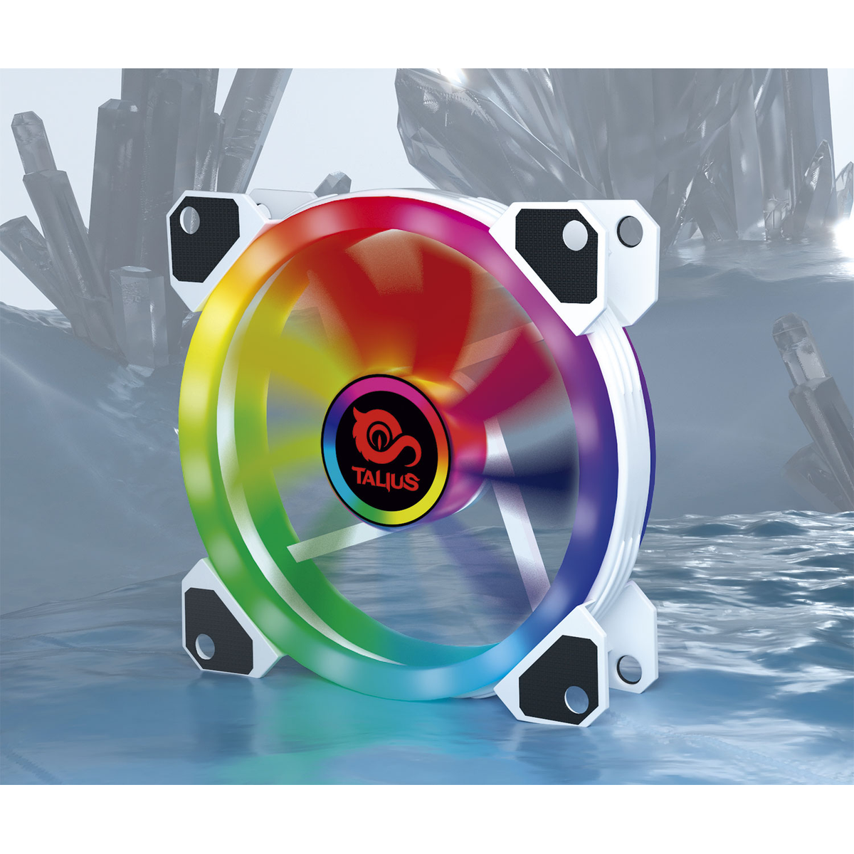 Ventilador para PC Talius RGB Iris Cronos Spectrum 16Led TAL-FAN06WHT