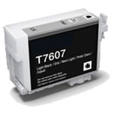 (imagen para) Tinta Compatible con Epson T7607 Negro Claro